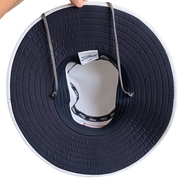 Golf Titleist Hat Performance Bucket White Embroidered Sun Cap - Picture 7 of 7